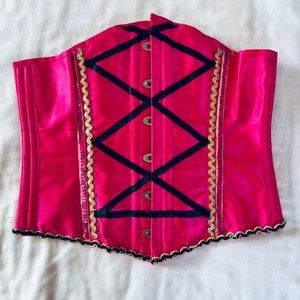 Be Wicked Hot Pink Corset Size M